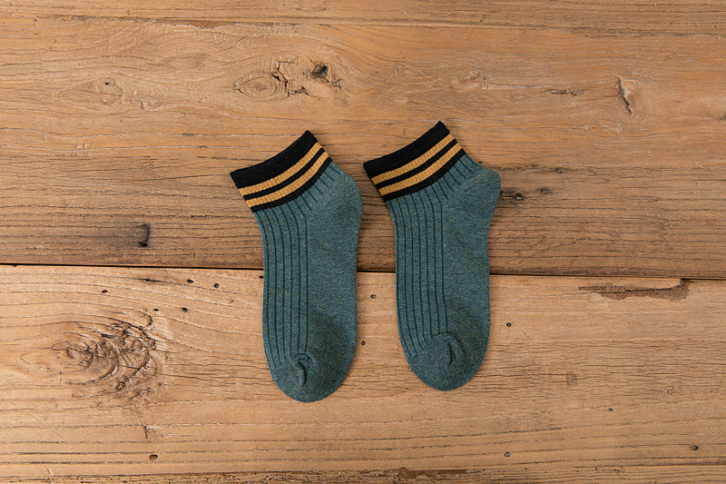 Womens Cartoon Cute Short Socks Set Socks Set 8 Pairs Stripes