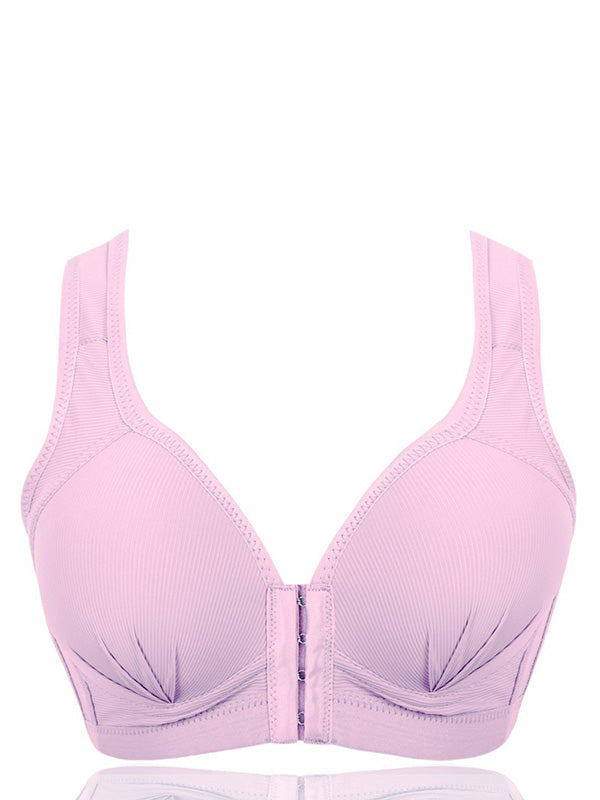 Plus Size Sexy Push Up Front Closure Bra Cotton Super Comfort