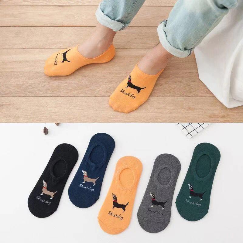 Mens No Show Socks Summer Cotton Crew Socks 10 Pairs - CHALIER