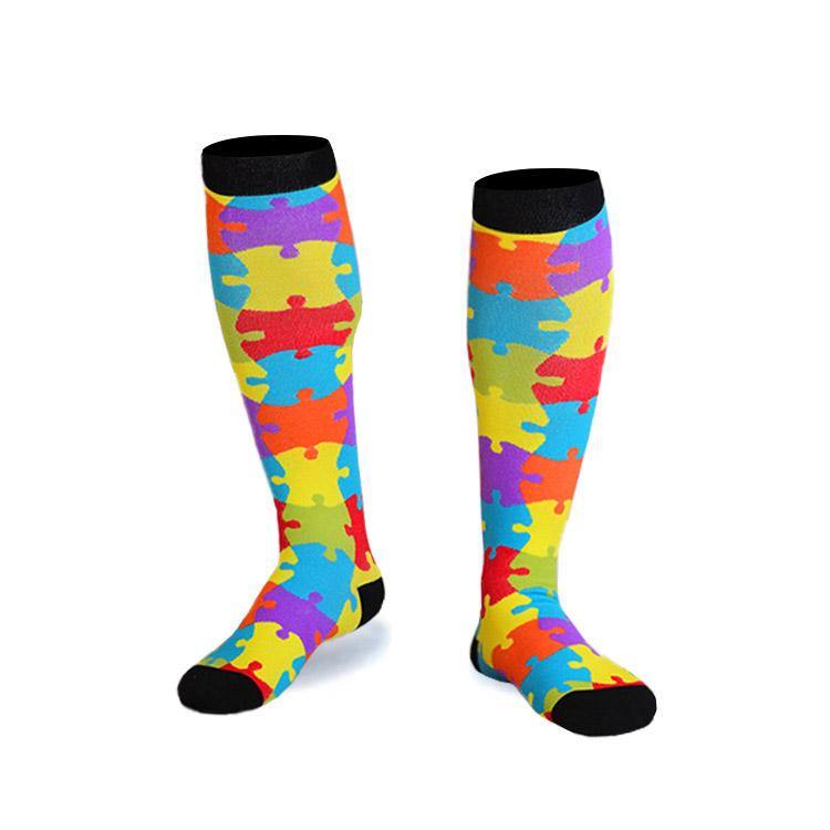 Compression Socks Unisex Breathable Shaping No Slip Sports Socks Elastic Stockings - CHALIER