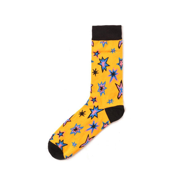 Chalier Mens Casual Crew Laser Cotton Socks - CHALIER