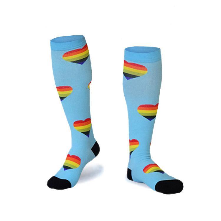 Compression Socks Unisex Breathable Shaping No Slip Sports Socks Elastic Stockings - CHALIER