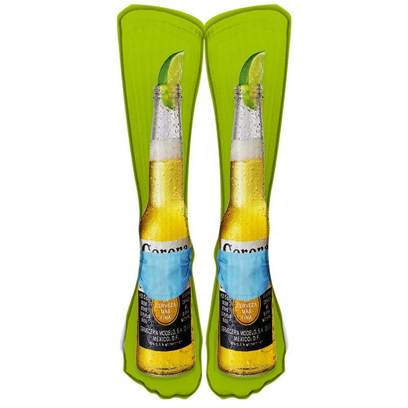 Mens Cotton Fun Crazy Socks Famous Painting Crew Socks Unisex 1 Pair - CHALIER