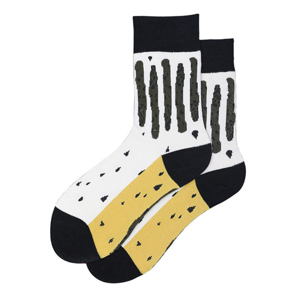 Chalier Mens Casual Cartoon Cotton Socks