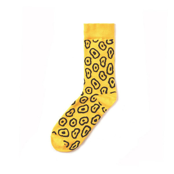 Chalier Mens Casual Crew Cells Cotton Socks - CHALIER