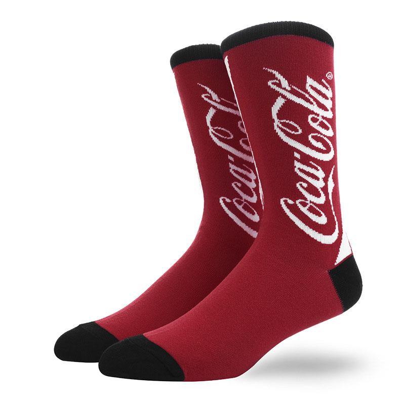 Mens Cotton Crew Crazy Fun Socks Abstract Art Novelty Hip Hop Socks - CHALIER