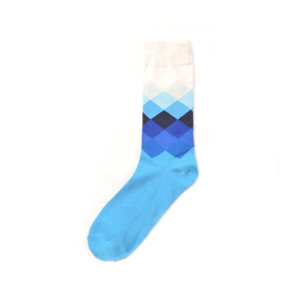 Chalier Mens Casual Crew Lattice Cotton Socks - CHALIER