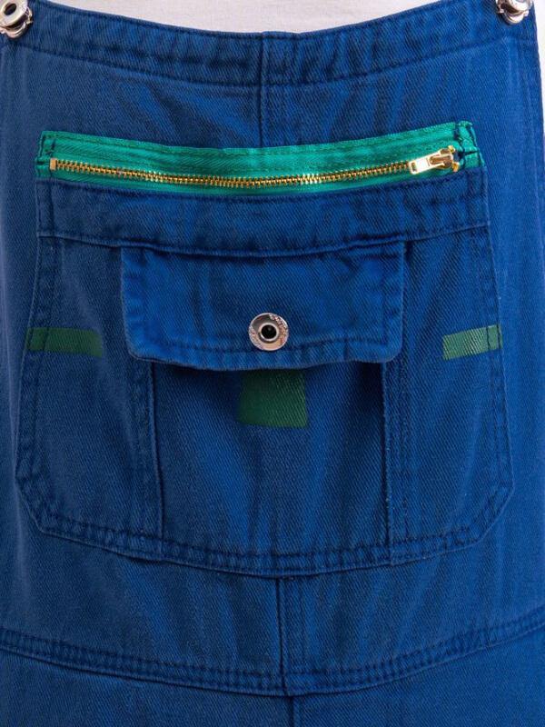 Chalier Sleeveless Denim Floral Floral-Print One-Pieces Jumpsuit Overalls - CHALIER