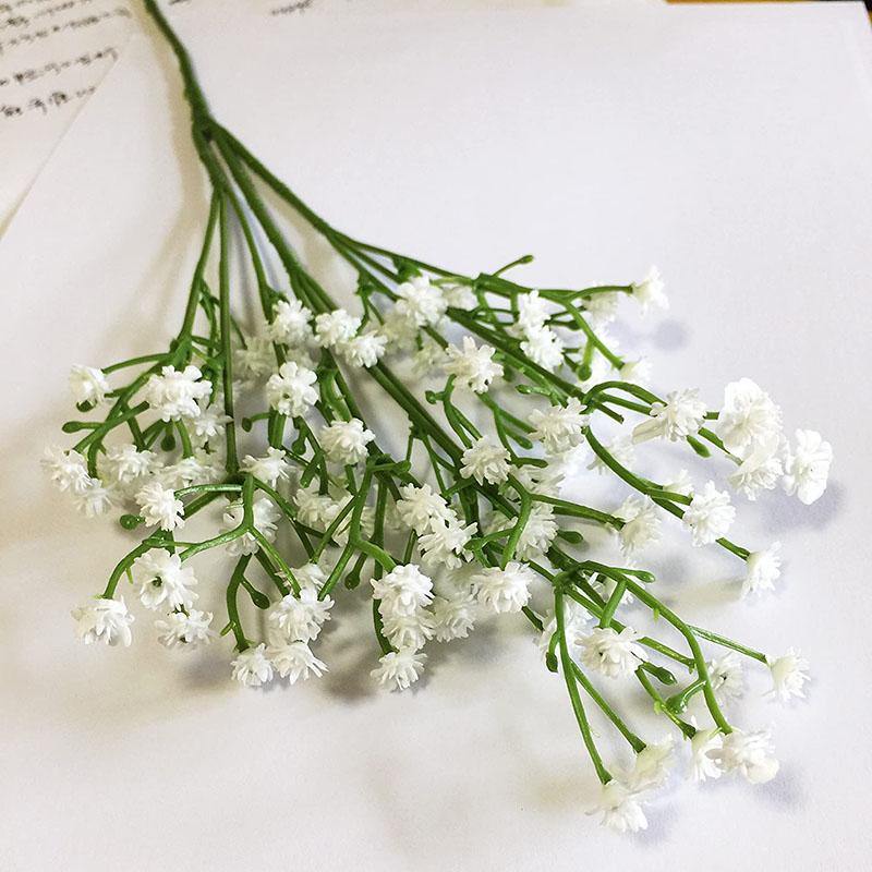 Artificial Silk Gypsophila Fake Flowers Real Touch Bouquets Plants for Wedding Party Home  Decoration  Gift - CHALIER