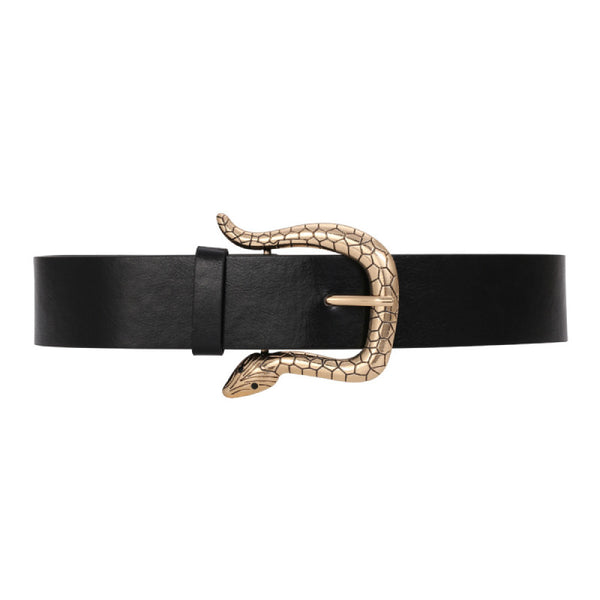 Women Design Dress Belt Fashion Gold Snake Metal Belt