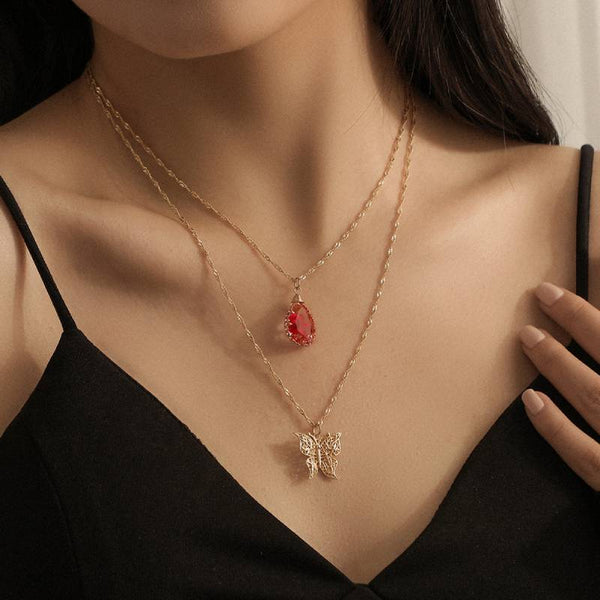 Female Hot Necklaces Women Gold Choker Flower Design Jewelry