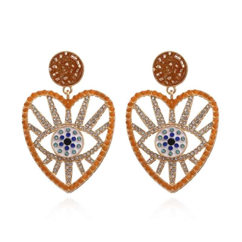 Female Fashionable Earrings Women Design Heart Drop Earrings