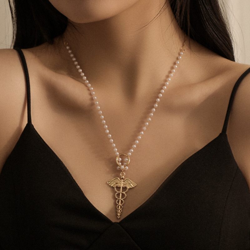 Female Hot Long Necklaces Women Gold Snack Choker Design Jewelry