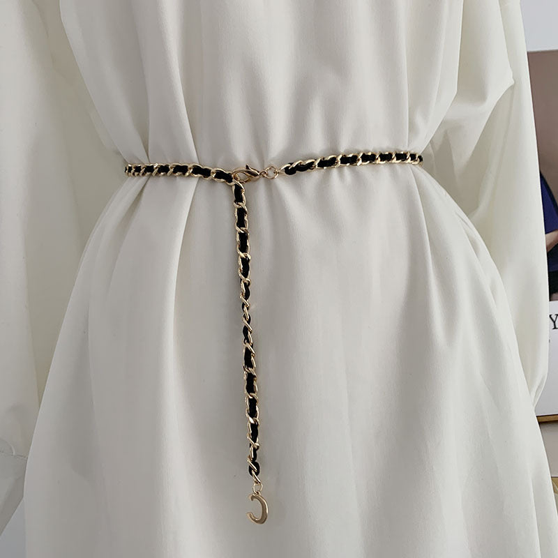 Women Fashion Dress Belt Knitted Bohemia Cool Belt