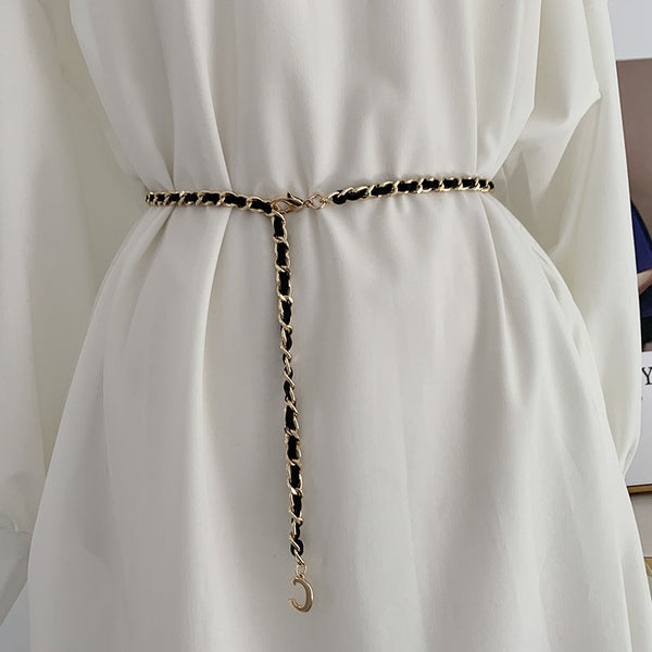 Women Fashion Dress Belt Knitted Bohemia Cool Belt