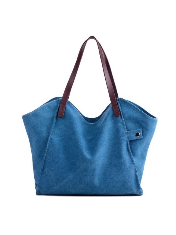 Durable Canvas Handbag Casual Large Capacity Shoulder Bag