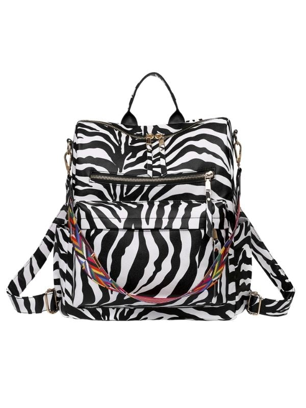 Women Daily Simple PU Backpack Shoulder Bag