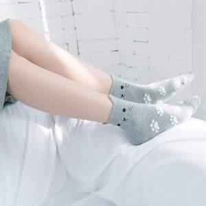 Womens Cat Ear Cozy Soft  Socks Gifts 5 Pairs - CHALIER
