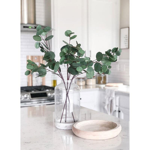 Artificial Eucalyptus Garland Long Silver Dollar Foliage Plants Greenery Fake Plastic  Eucalyptus Decoration - CHALIER