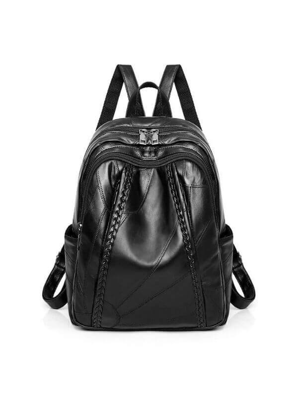 Women Genuine Leather Large Capacity Backpack