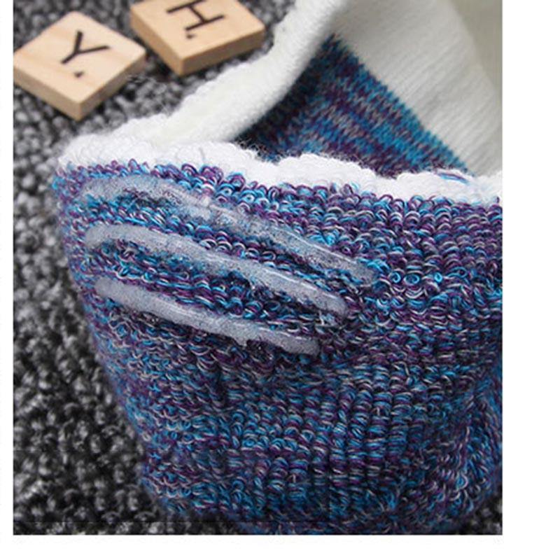 Chalier Men Athletic Socks Thicken Non-Slip Beathable White 1 Pair - CHALIER