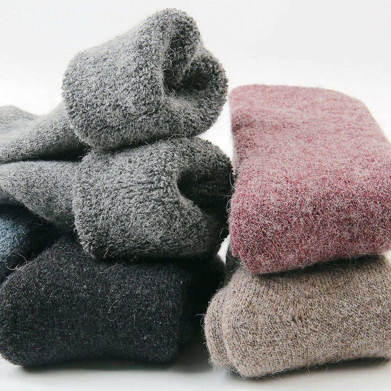 Winter Warm Thickened Wool Women's Socks 4 Pairs